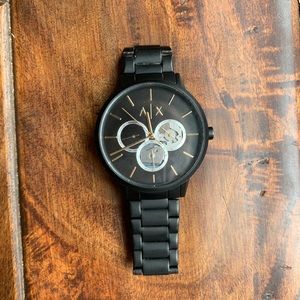 Armani Exchange Men's Stainless Steel Three Hand Dress Watch VGC